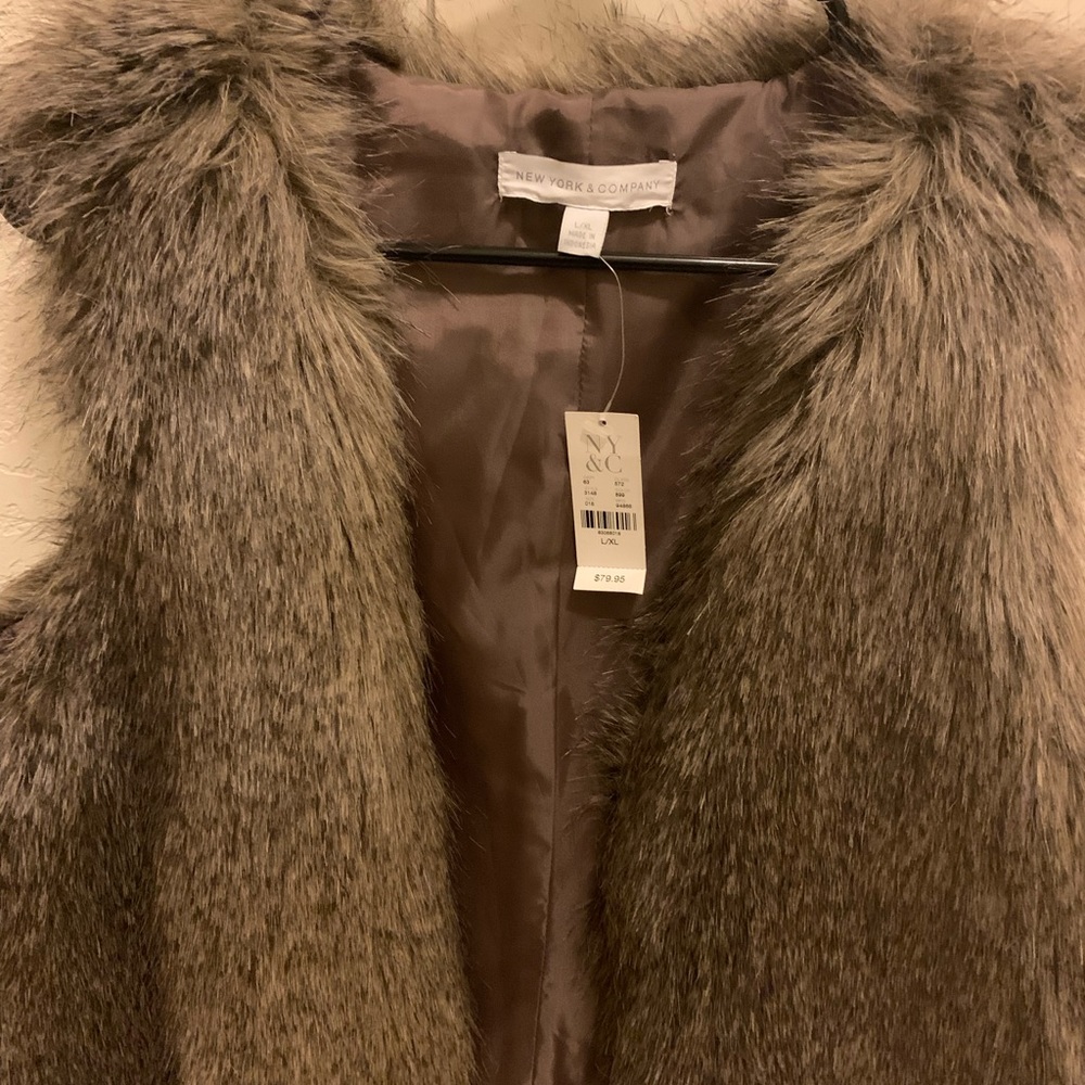 Faux fur vest